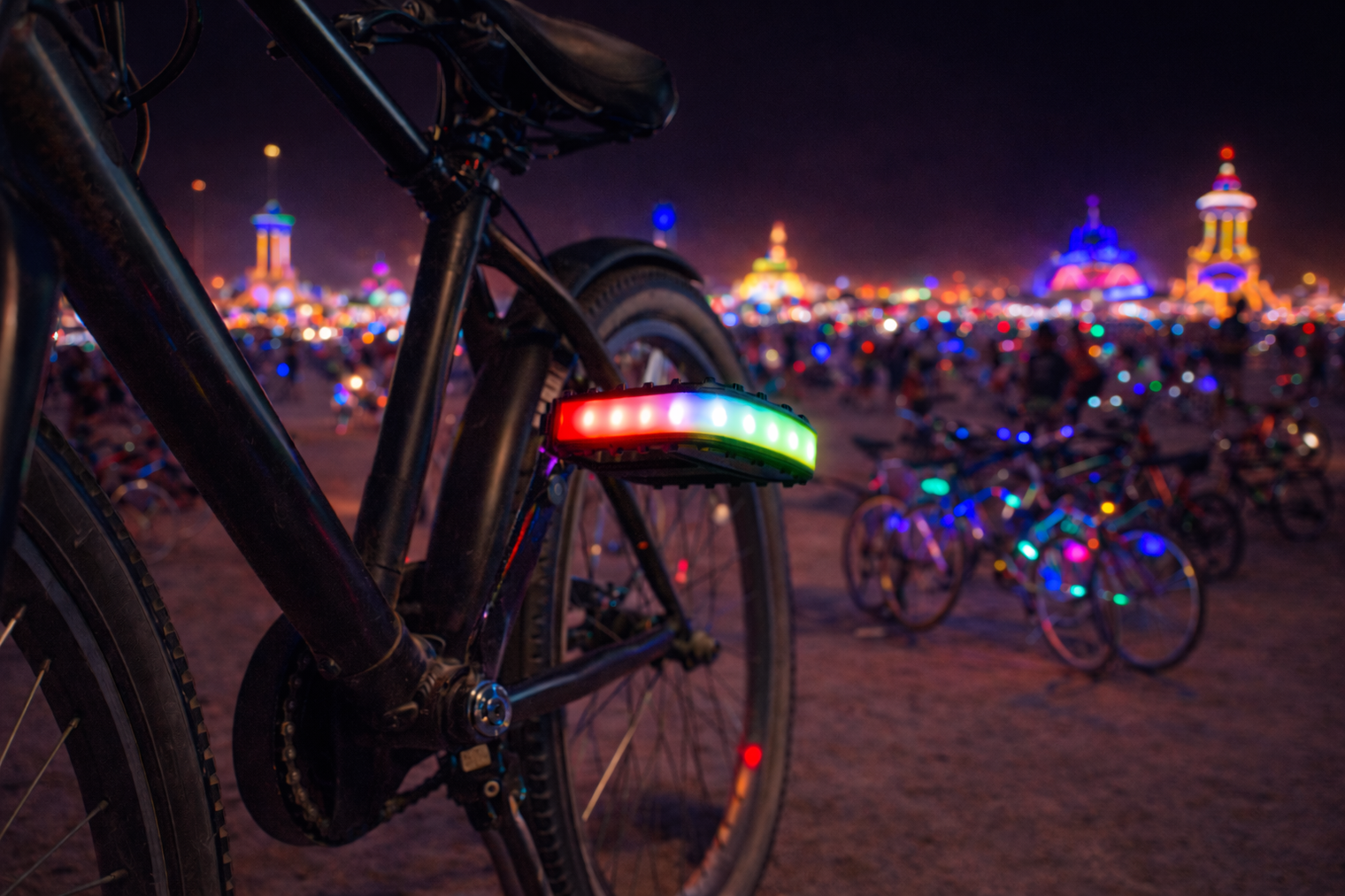 Rechargable LED Lighted Bike Pedals