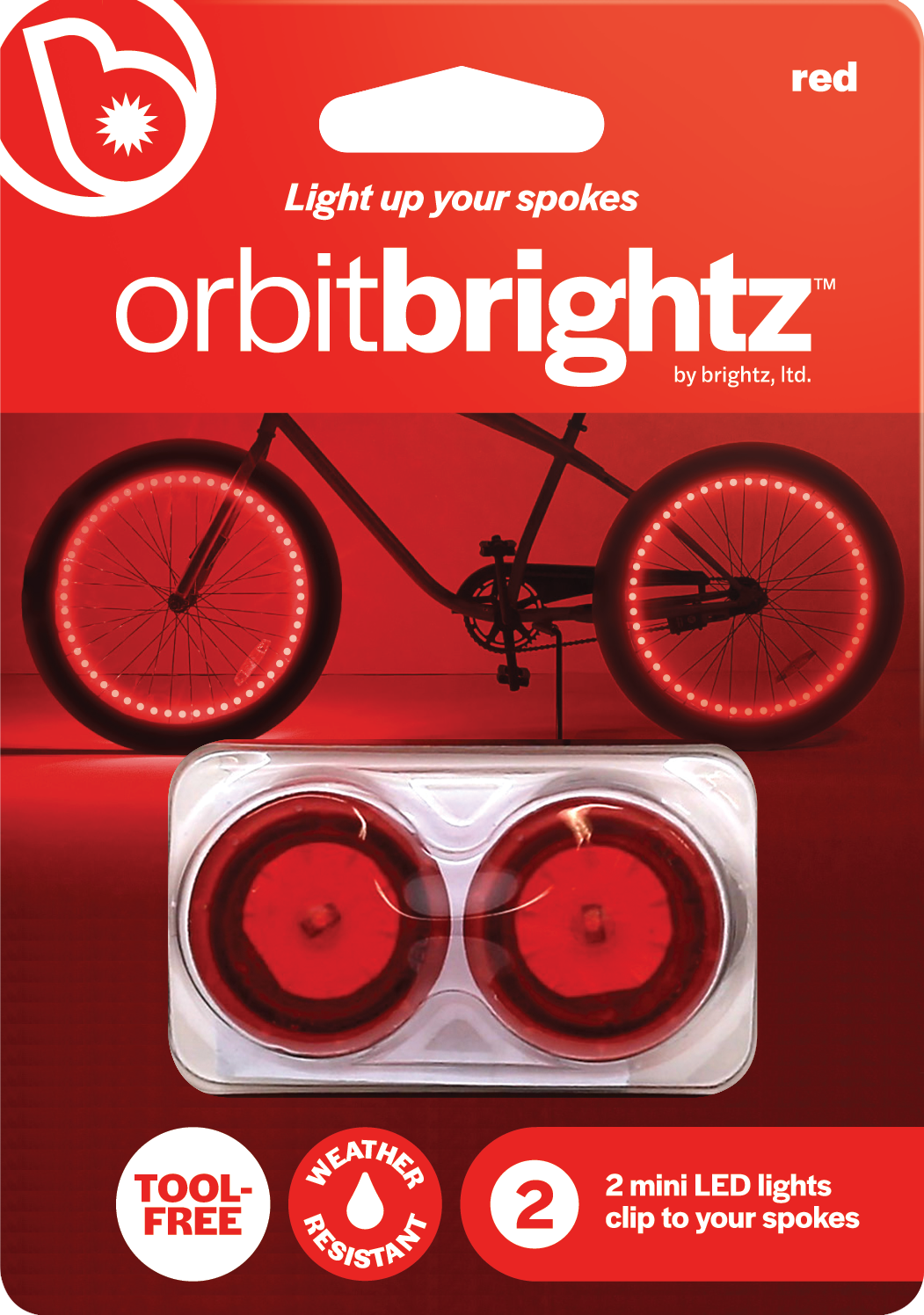 OrbitBrightz Bike Spoke Lights