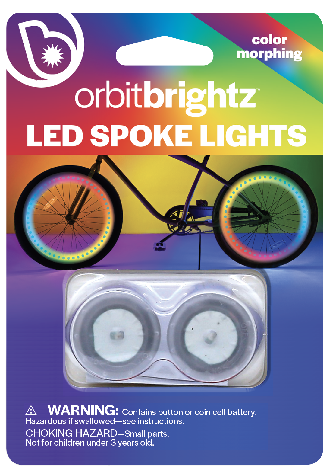 OrbitBrightz Bike Spoke Lights (2-Pack)