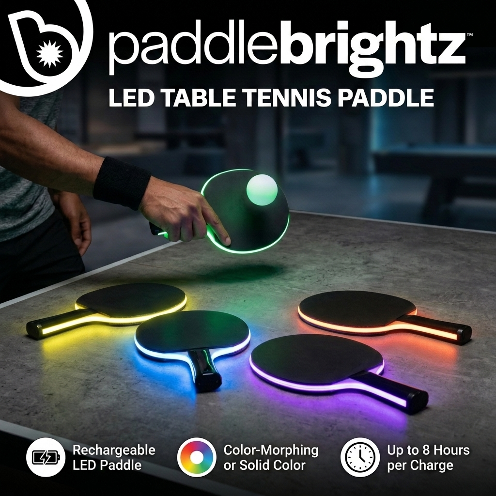 Brightz Rechargeable LED Table Tennis Paddle