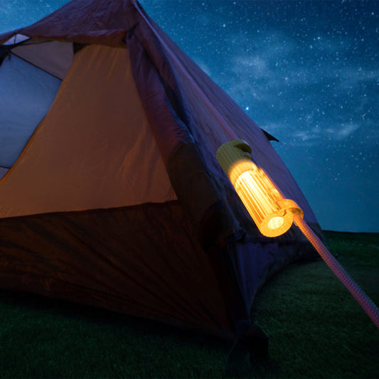camping tent rope illuminated by LED tentbrightz
