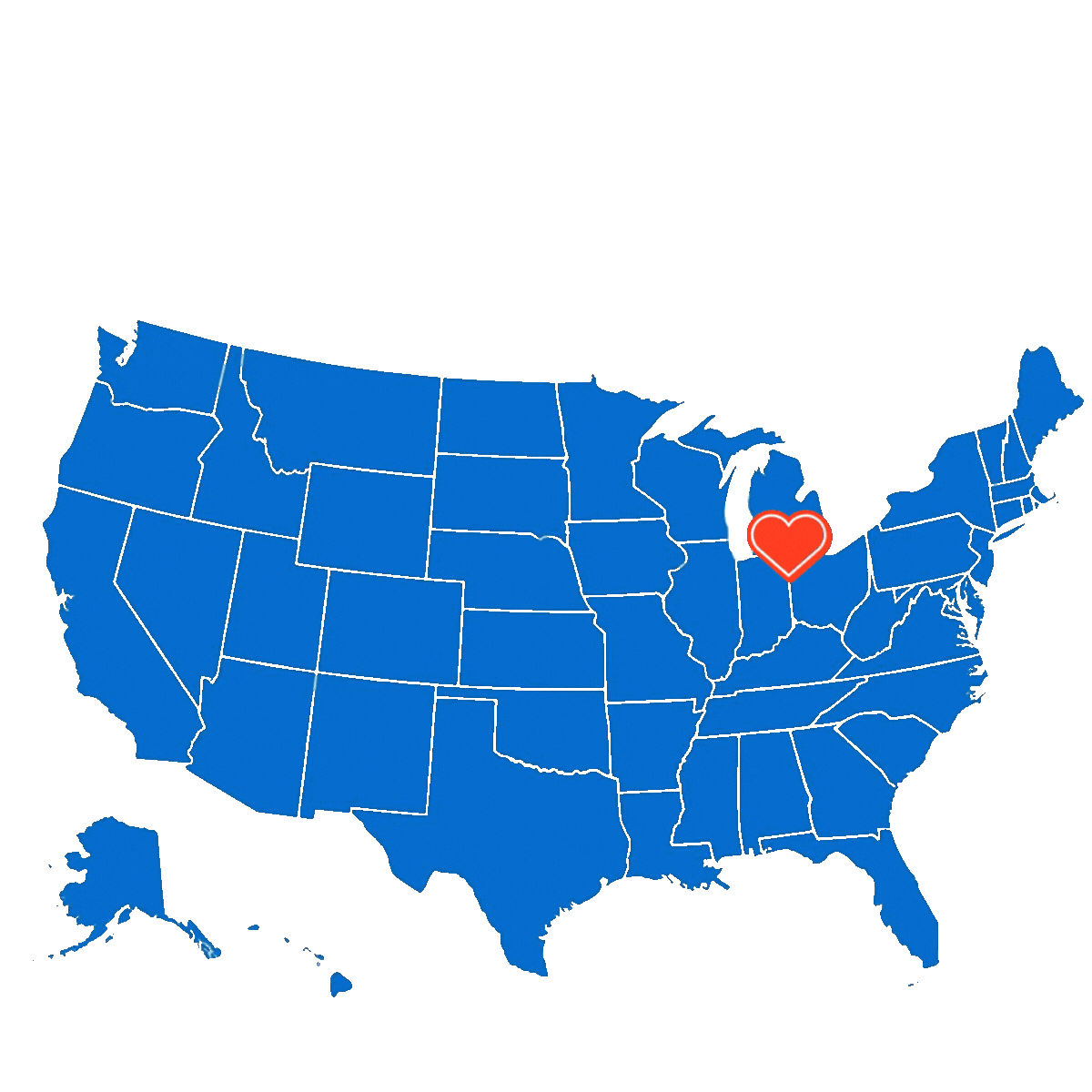 USA map with text that reads American-owned and operated