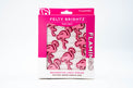 Packaging of Felty Brightz flamingo decorative light string on a white background