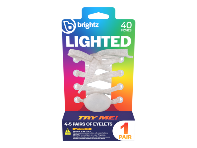 Brightz LED Shoelaces (1 Pair) | Color Changing Light Up Shoe Laces