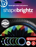 LED Spoke lights for bike wheels with 12 patterns.