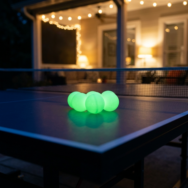 Brightz Glow-in-the-Dark Ping Pong Balls (6-Pack)