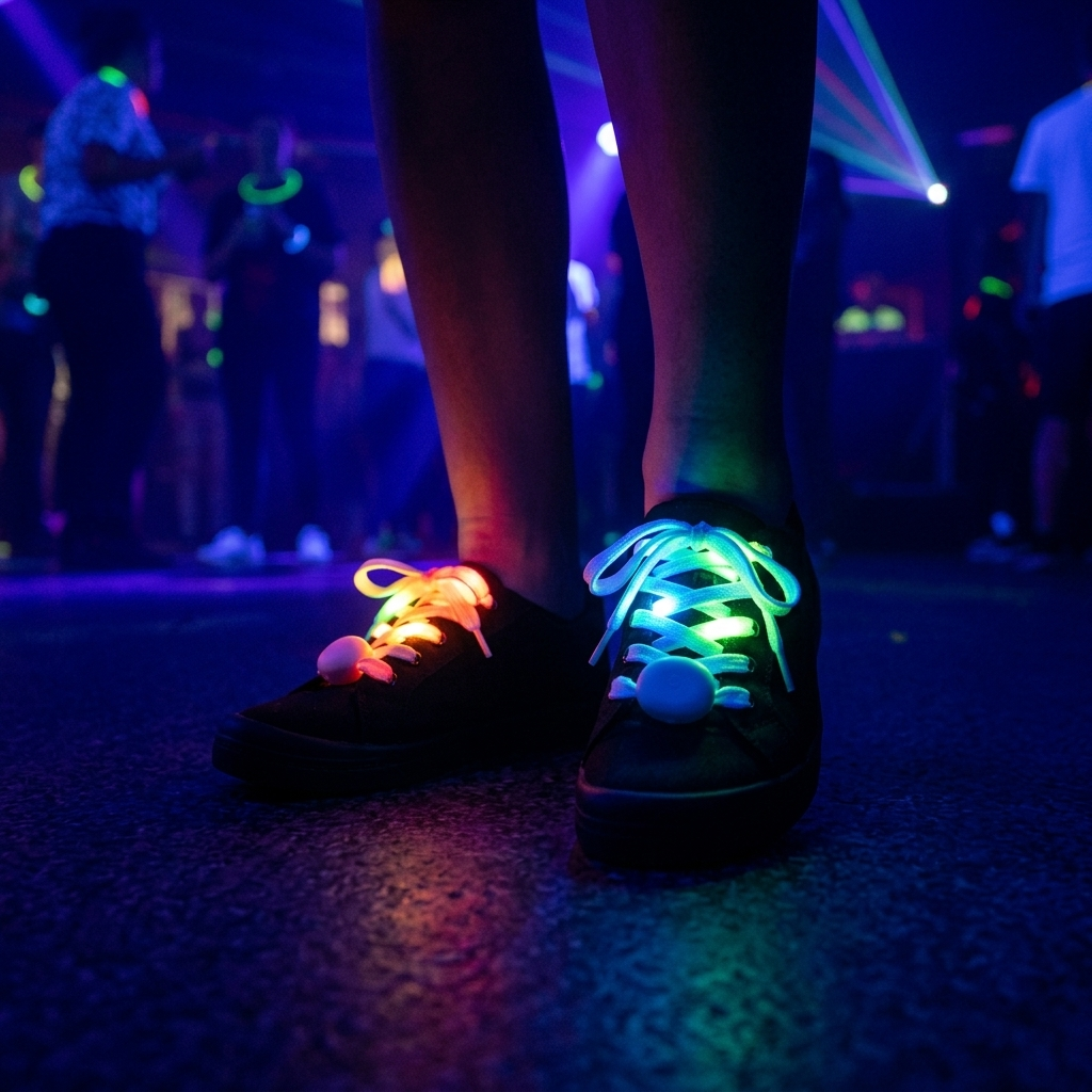 Brightz LED Shoelaces (1 Pair) | Color Changing Light Up Shoe Laces